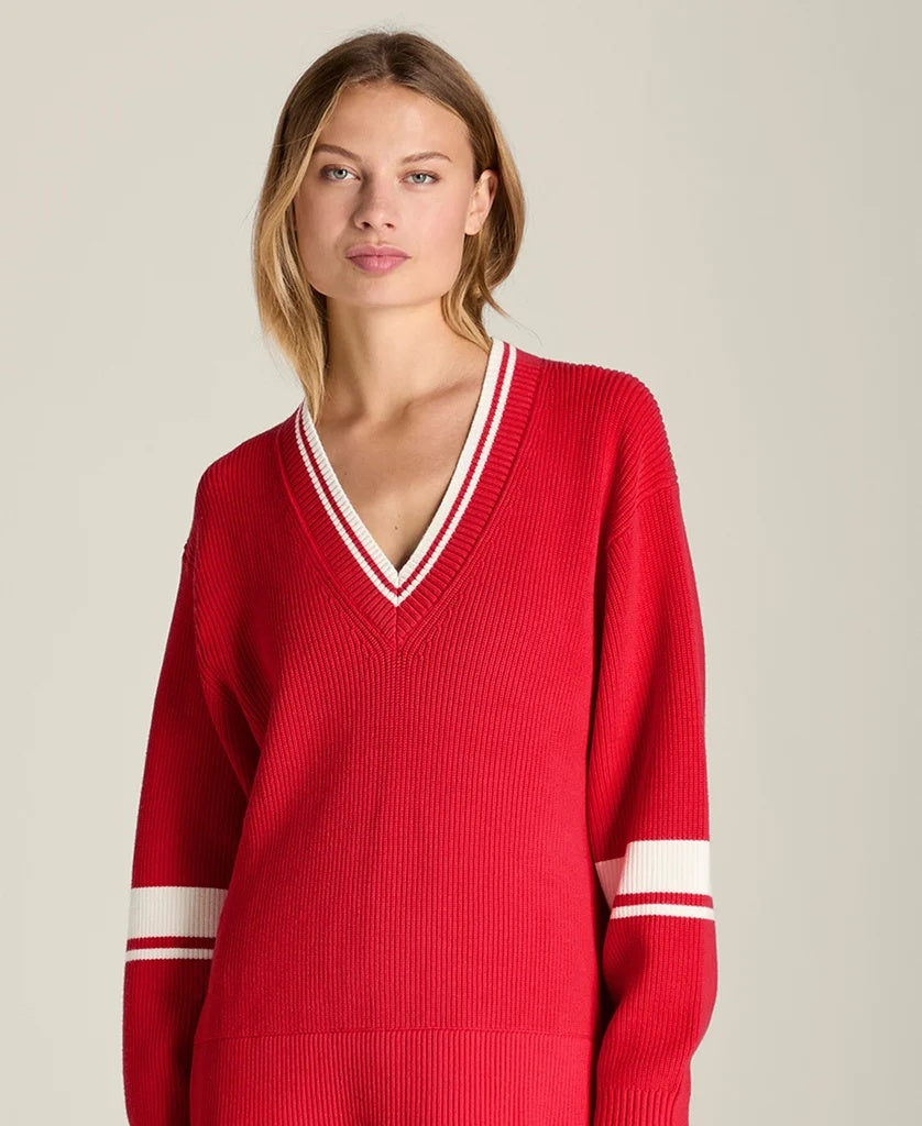 Wilson Red V-Neck Sweater S