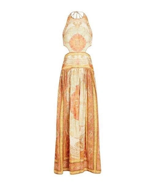 Zimmermann Paisley Orange Dress 0