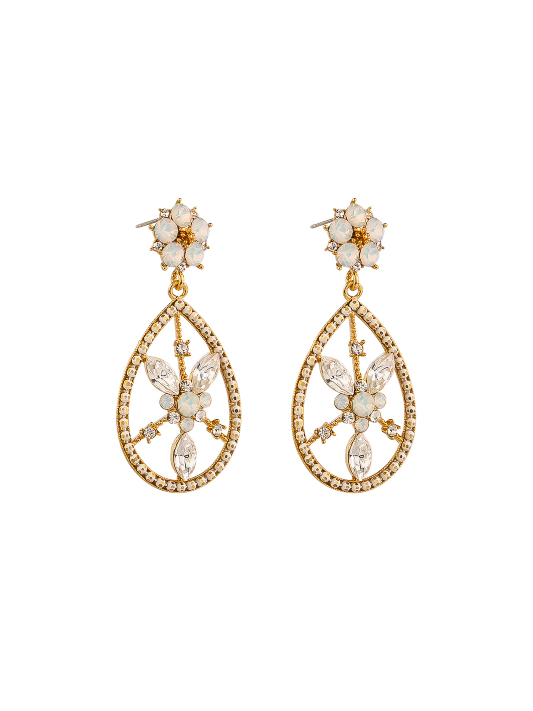 Gold Florence Crystal Earring