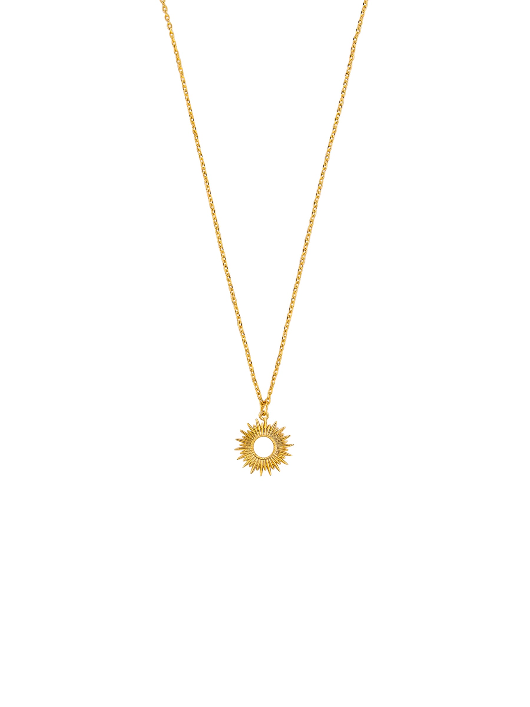 Gold Sun Ray Necklace